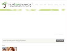 Tablet Screenshot of knowhowmom.com